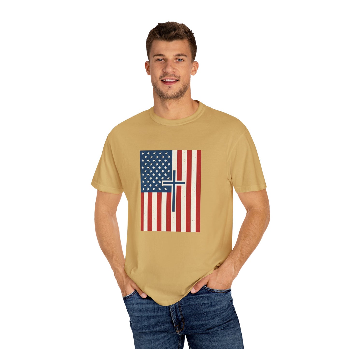 American Flag Printed Men's T-Shirt