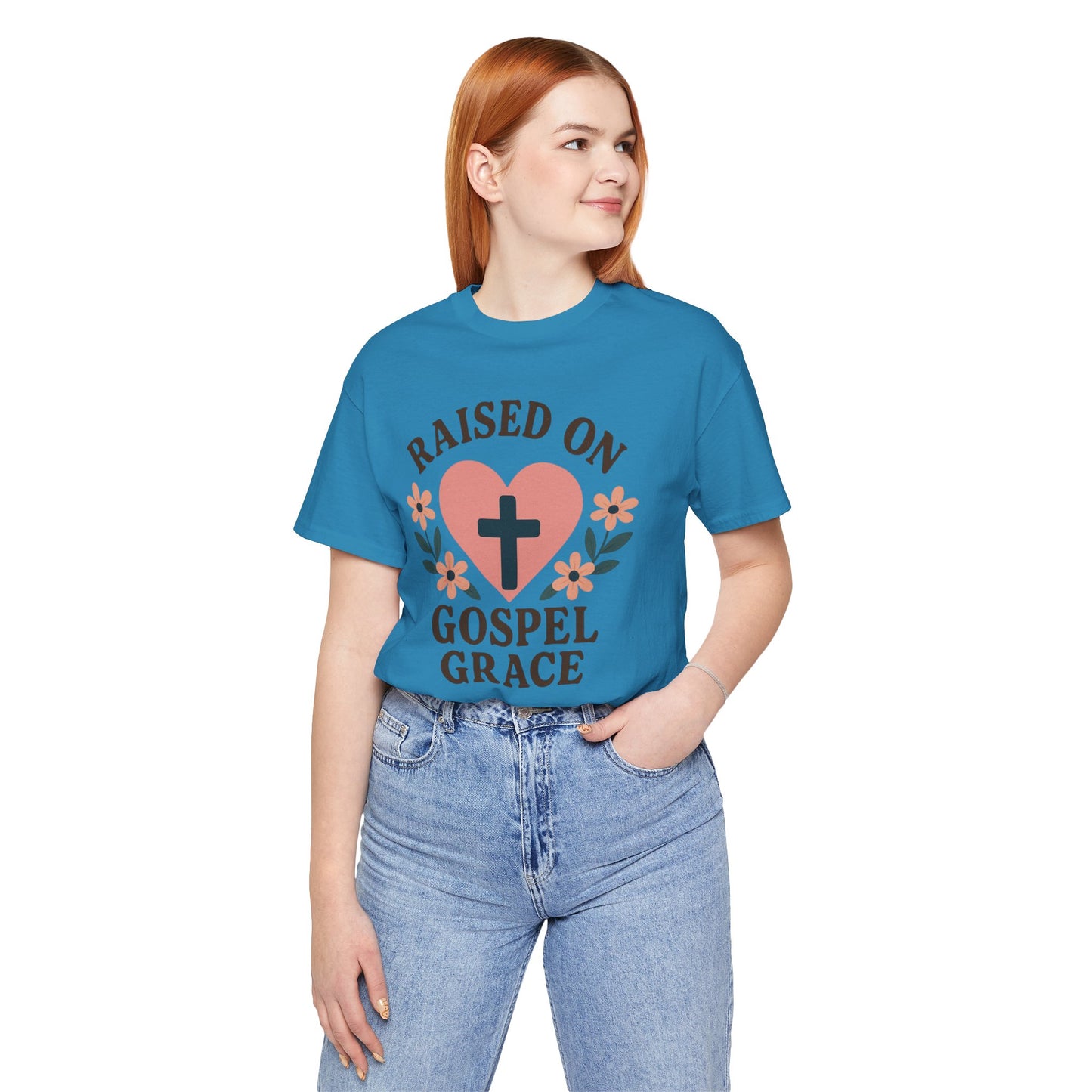 Raised On Gospel Grace Women's T-Shirt