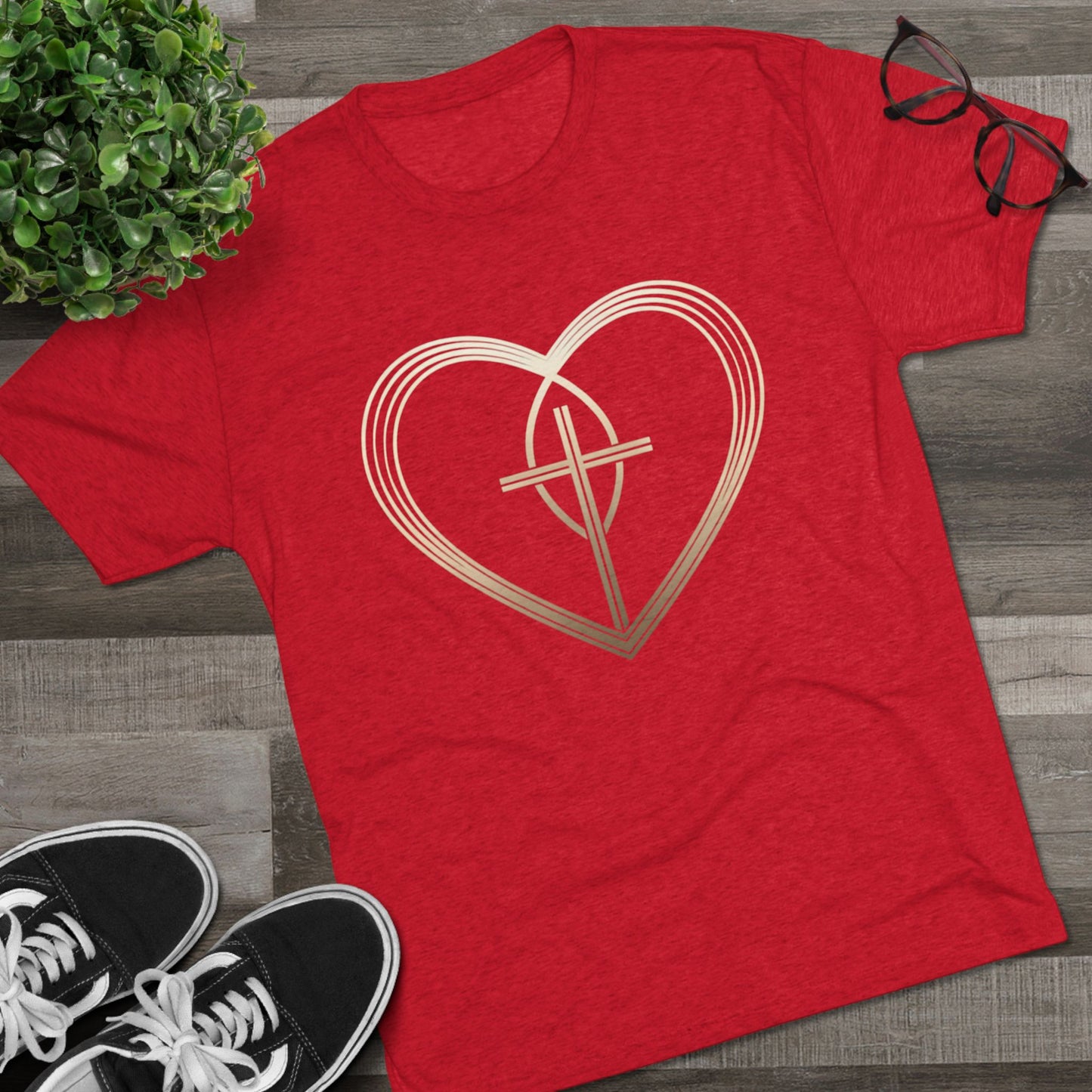 Church Heart Sign Men's T-Shirt