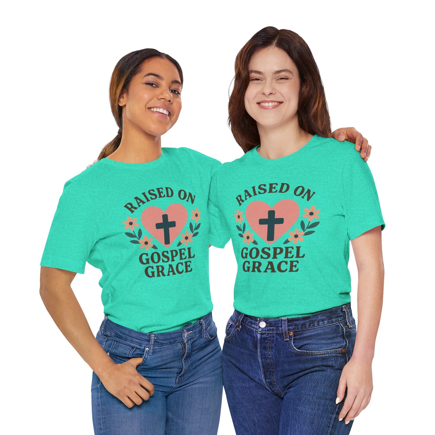 Raised On Gospel Grace Women's T-Shirt