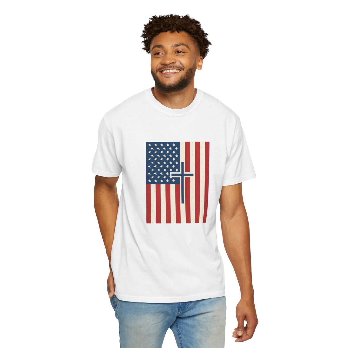 American Flag Printed Men's T-Shirt