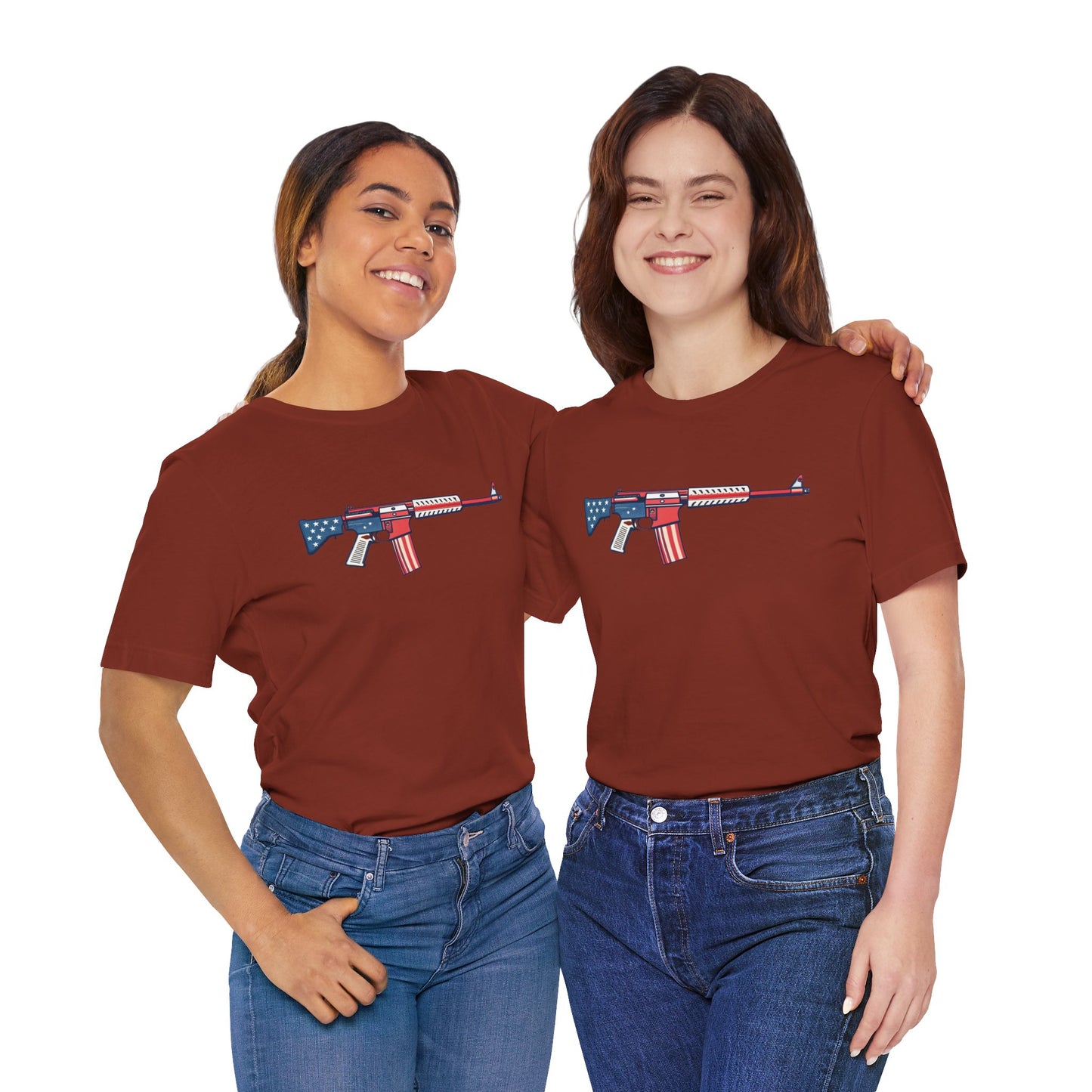Gun Military Graphic Women's T-Shirts