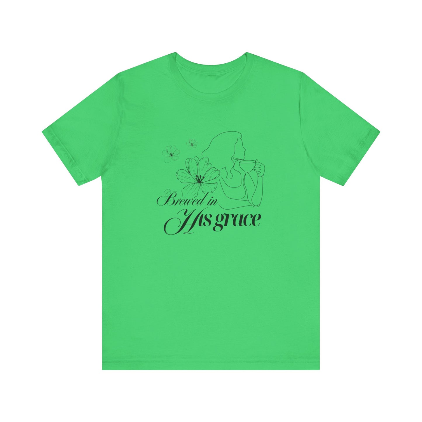 Brewed In His Grace (Black) Women's T-Shirt