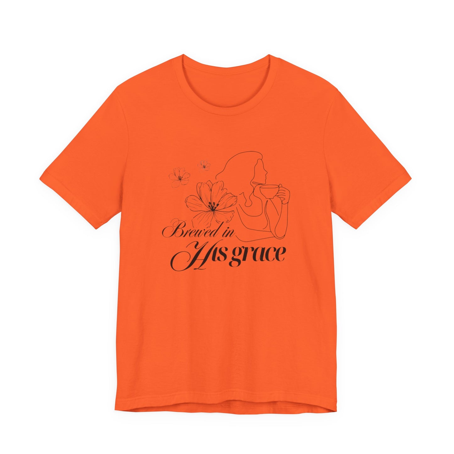 Brewed In His Grace (Black) Women's T-Shirt