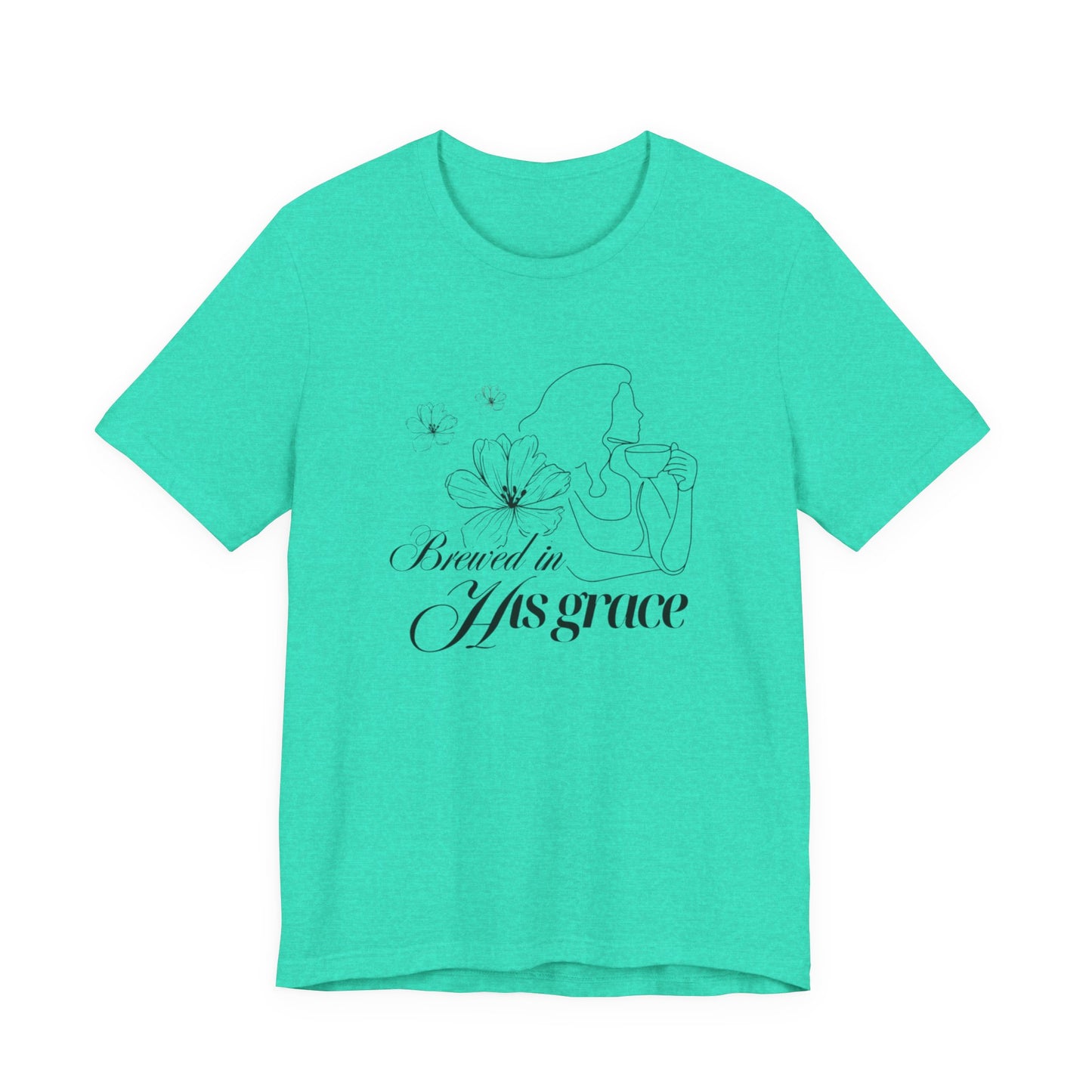 Brewed In His Grace (Black) Women's T-Shirt