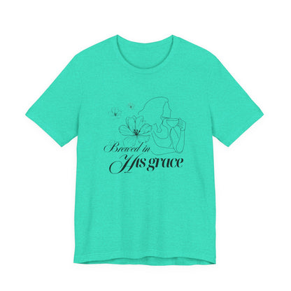 Brewed In His Grace (Black) Women's T-Shirt