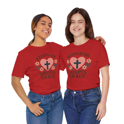 Raised On Gospel Grace Women's T-Shirt