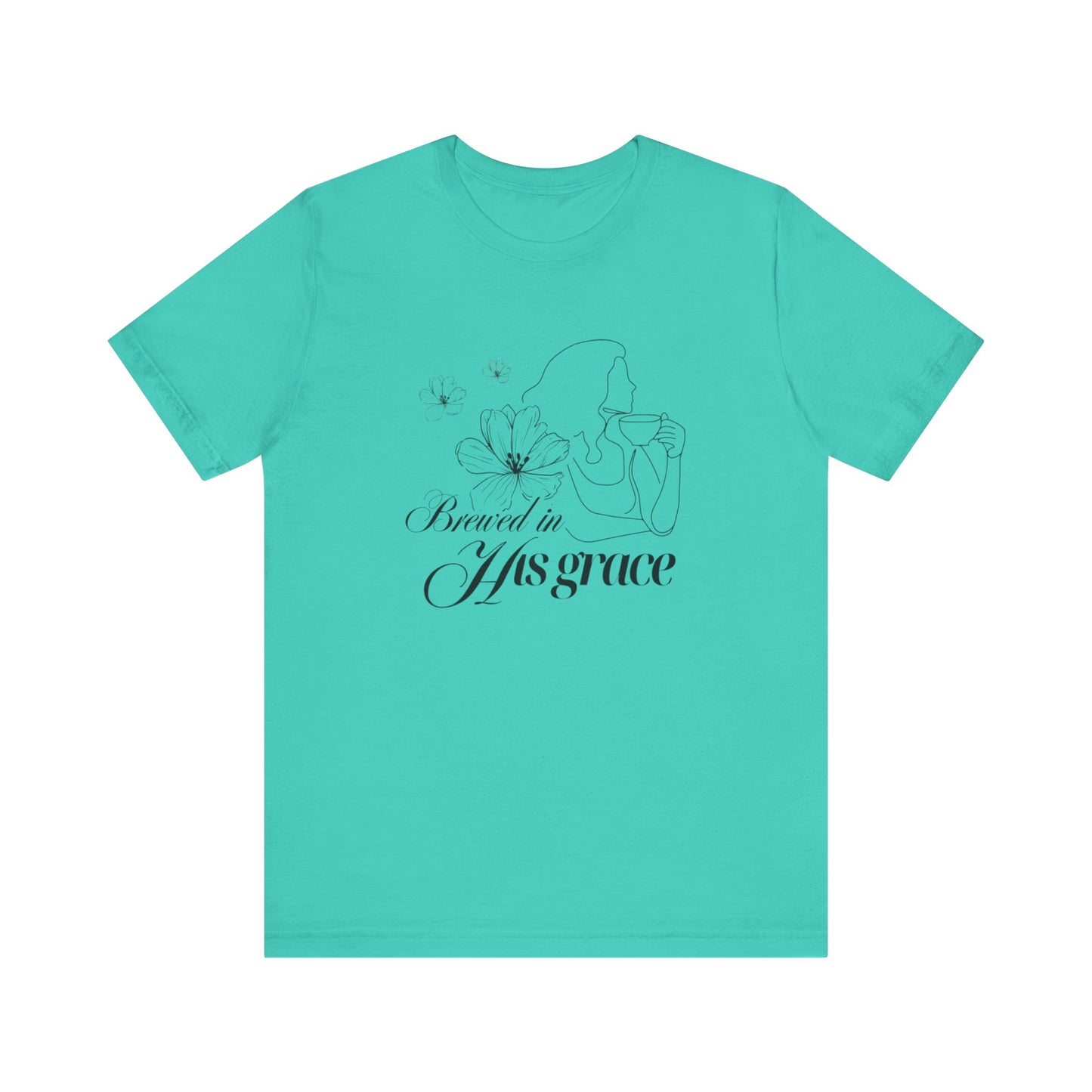 Brewed In His Grace (Black) Women's T-Shirt