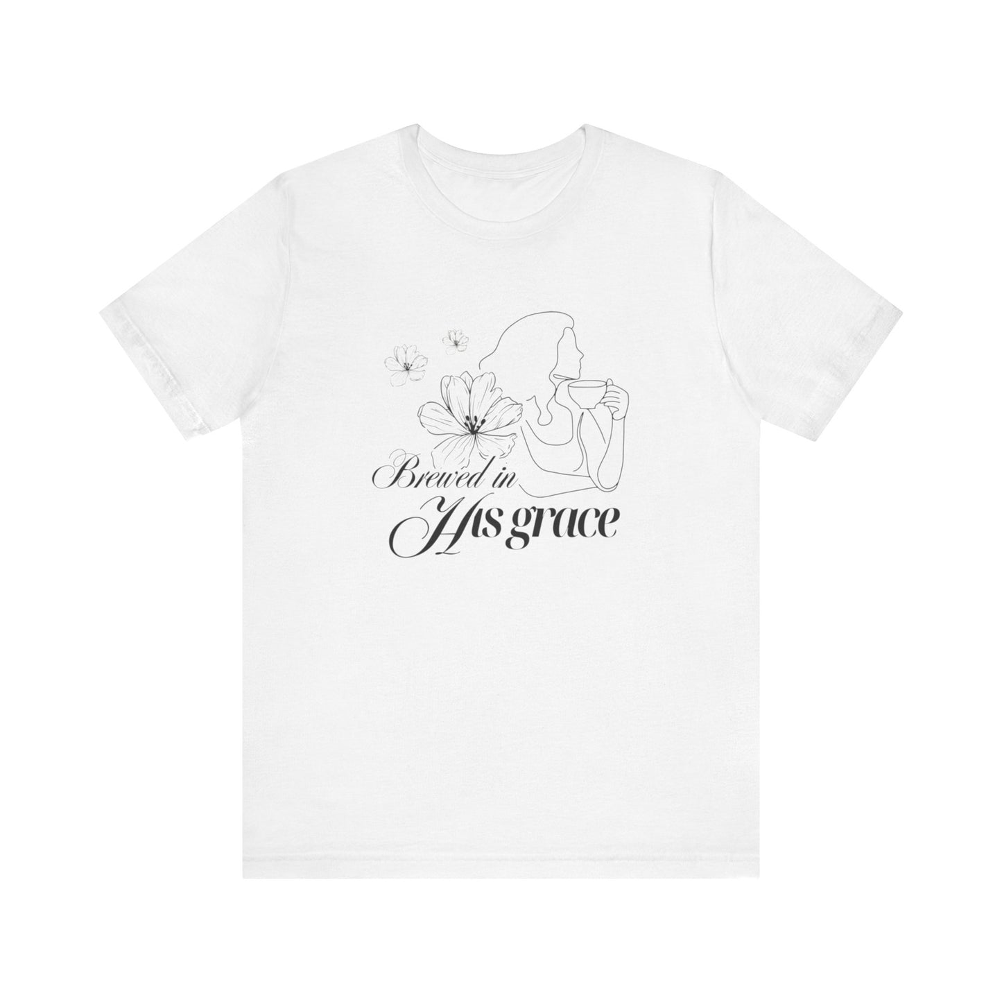 Brewed In His Grace (Black) Women's T-Shirt