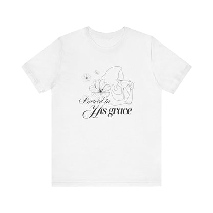 Brewed In His Grace (Black) Women's T-Shirt