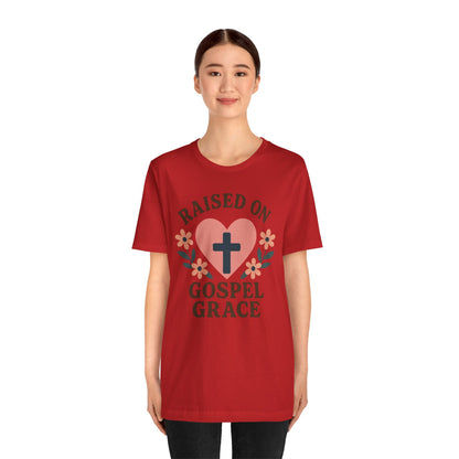 Raised On Gospel Grace Women's T-Shirt