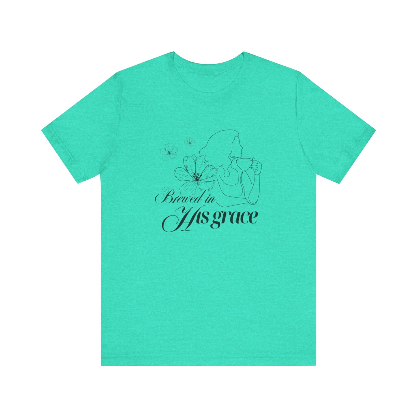 Brewed In His Grace (Black) Women's T-Shirt
