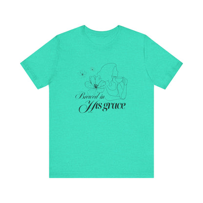Brewed In His Grace (Black) Women's T-Shirt