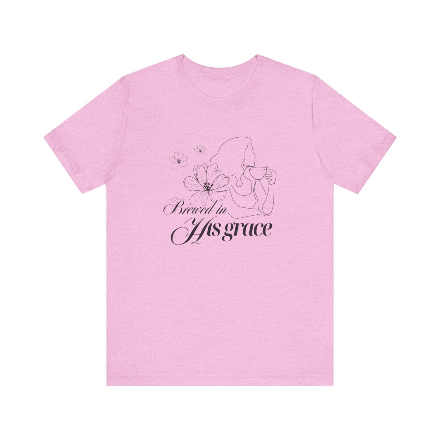 Brewed In His Grace (Black) Women's T-Shirt