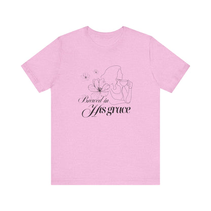 Brewed In His Grace (Black) Women's T-Shirt
