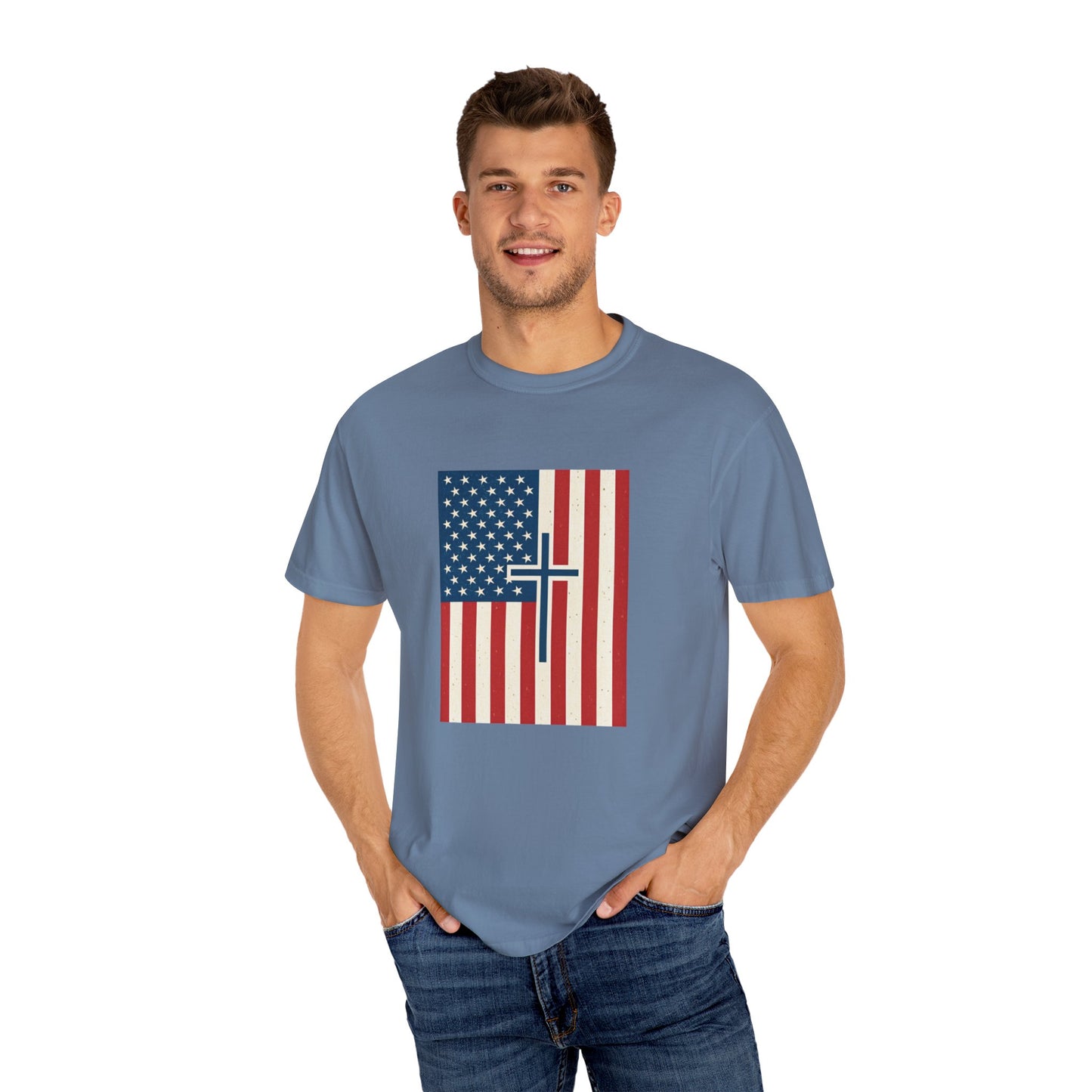 American Flag Printed Men's T-Shirt