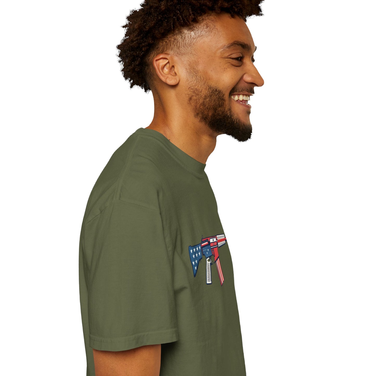 Gun Military Graphic Design Men's T-Shirts