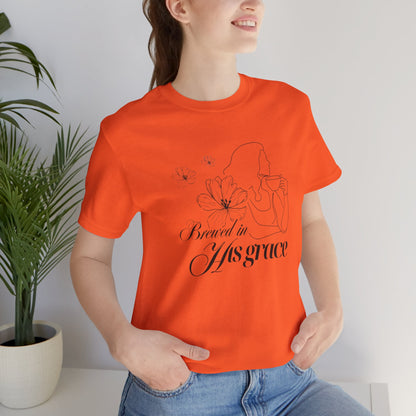 Brewed In His Grace (Black) Women's T-Shirt