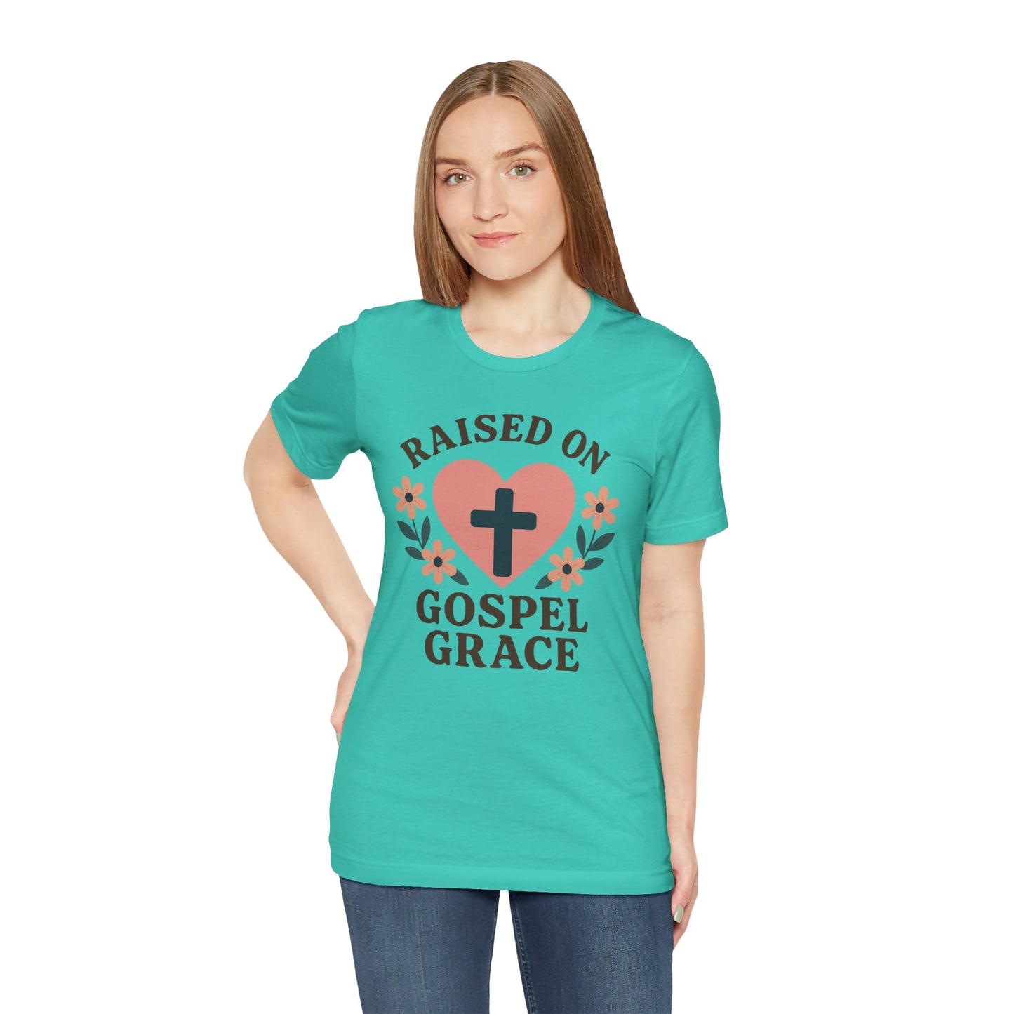 Raised On Gospel Grace Women's T-Shirt