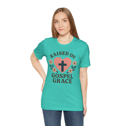 Raised On Gospel Grace Women's T-Shirt