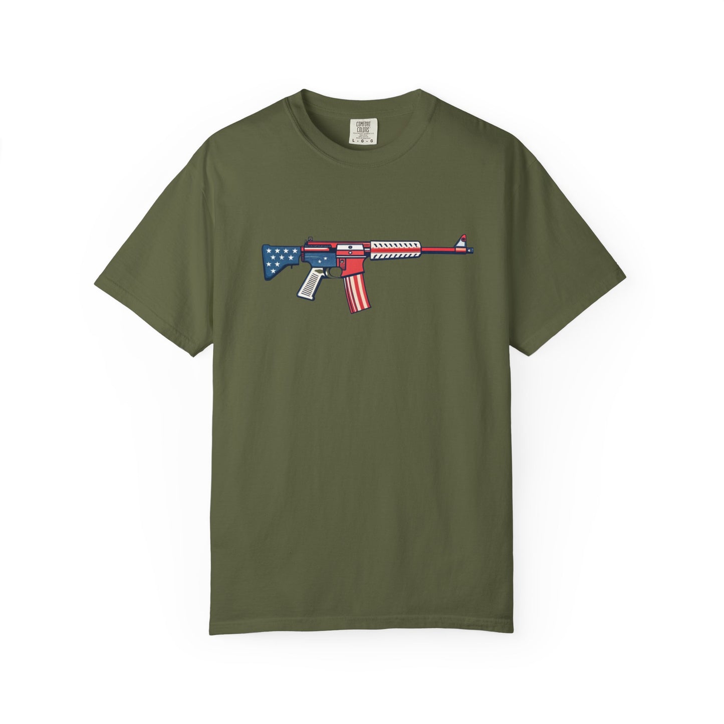 Gun Military Graphic Design Men's T-Shirts