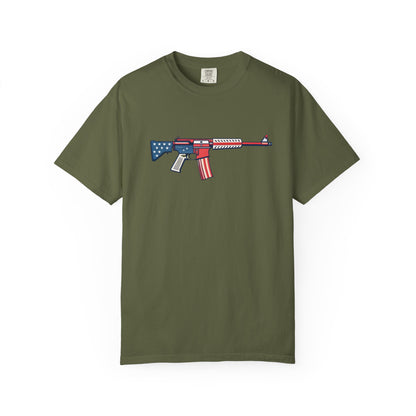 Gun Military Graphic Design Men's T-Shirts