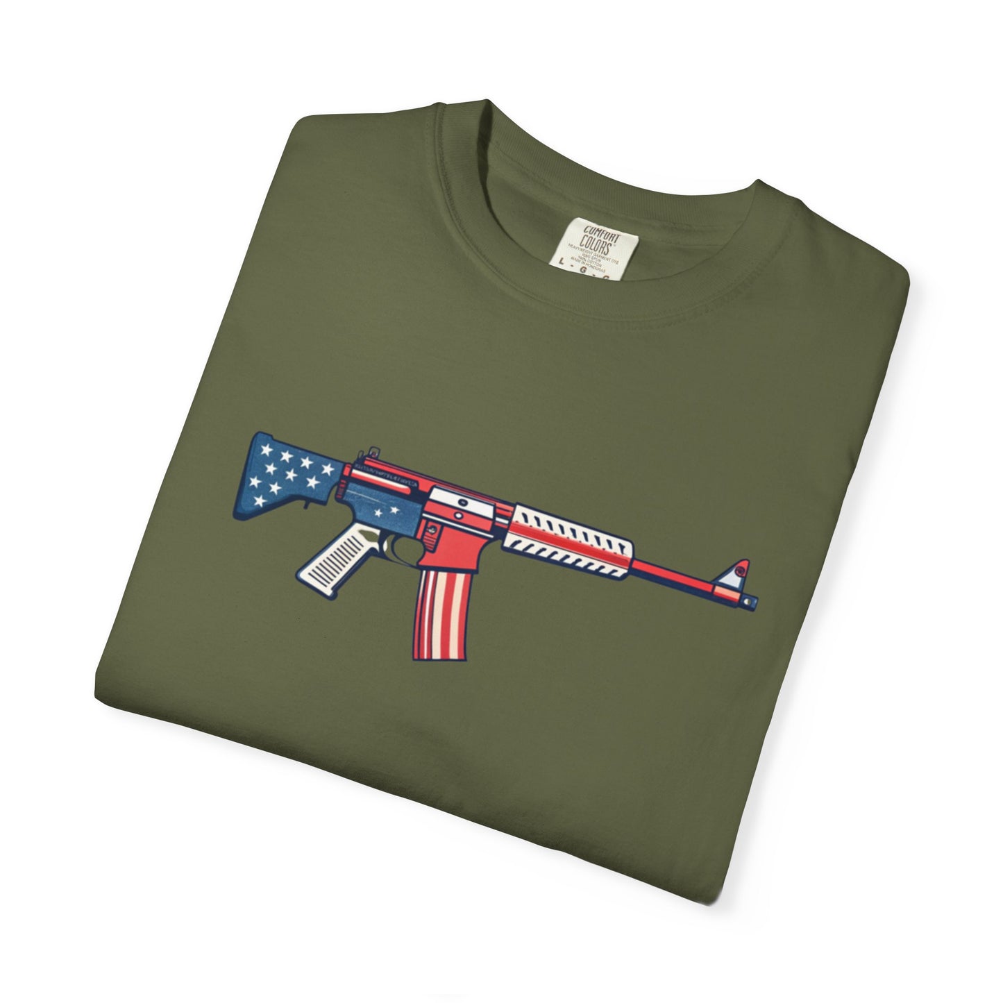 Gun Military Graphic Design Men's T-Shirts