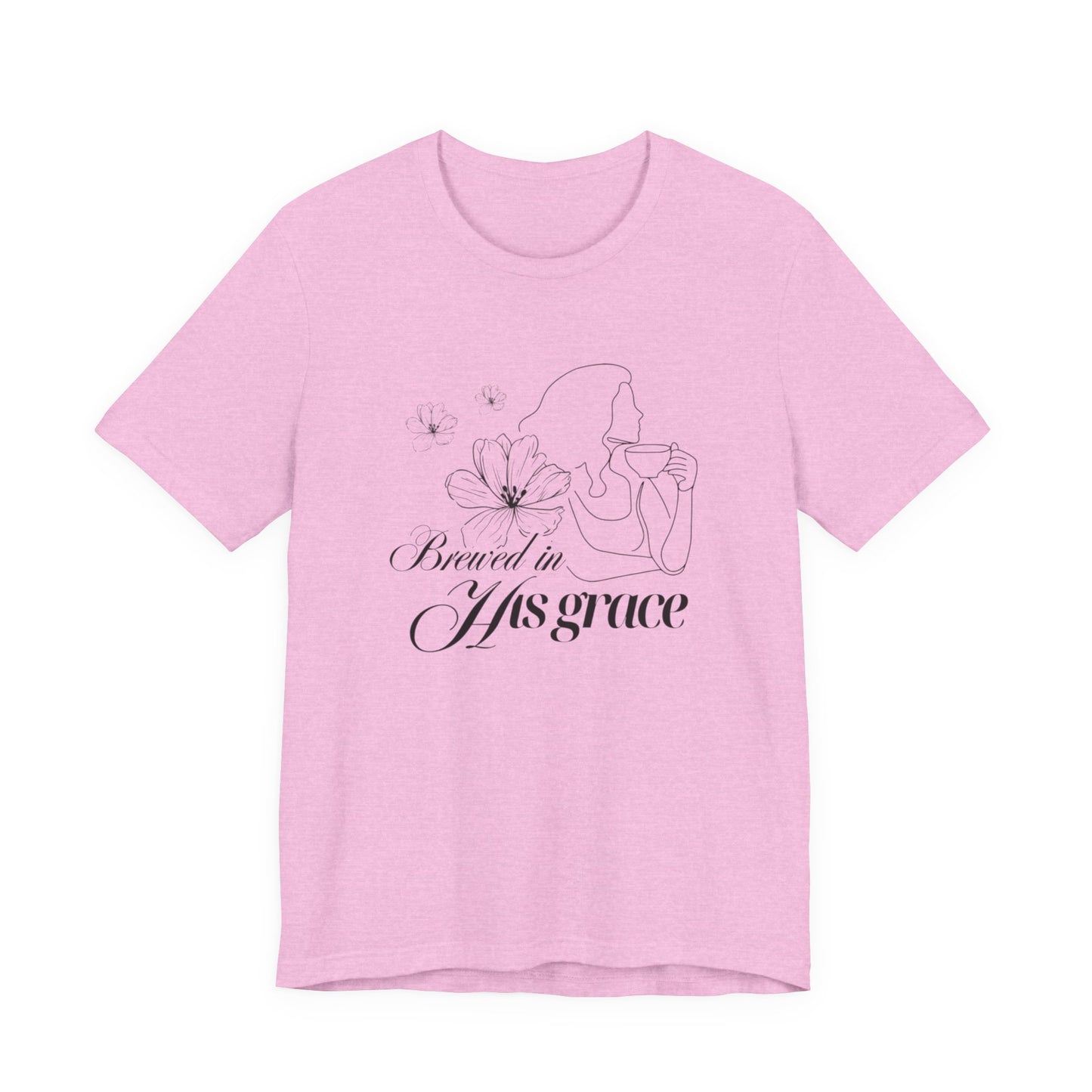 Brewed In His Grace (Black) Women's T-Shirt