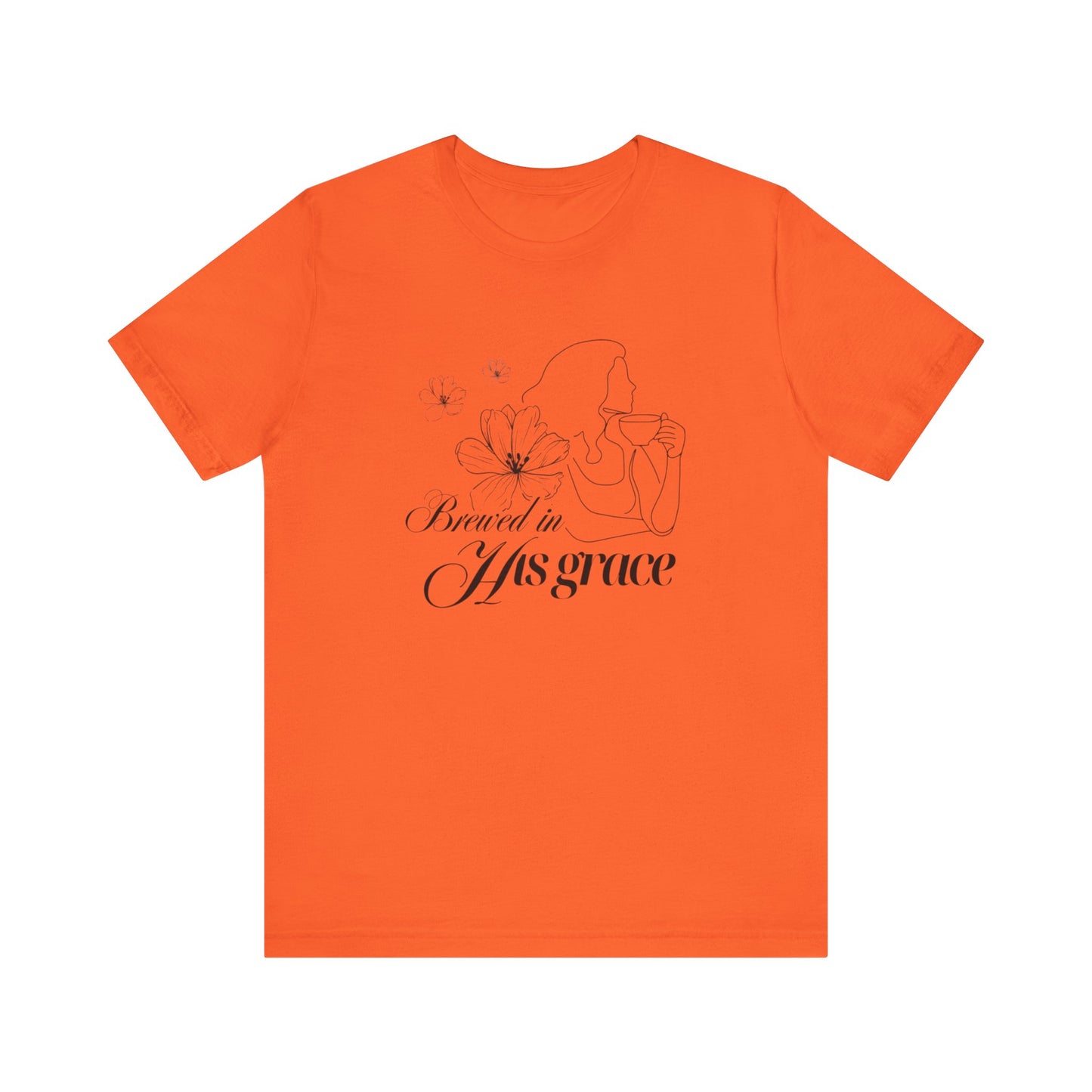 Brewed In His Grace (Black) Women's T-Shirt