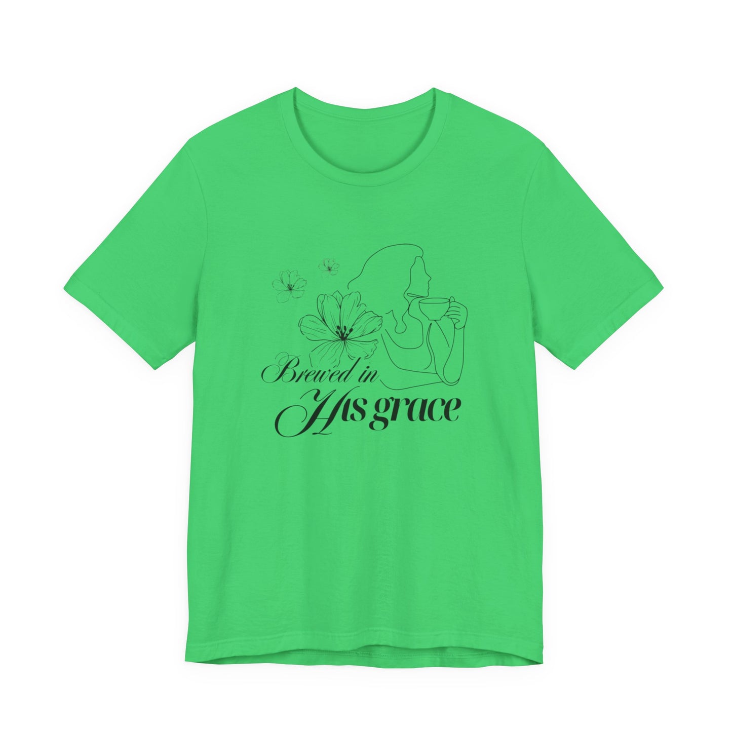 Brewed In His Grace (Black) Women's T-Shirt